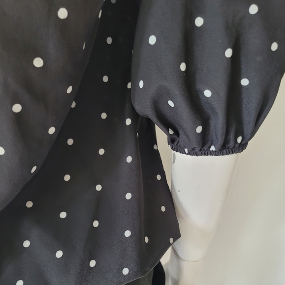Daniel Rainn V-Neck Polka-Dot Blouse Size S - Picture 4 of 10